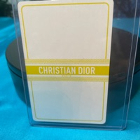 Christian Dior Playing Card 8 of Diamonds Gold - Picture 1 of 2